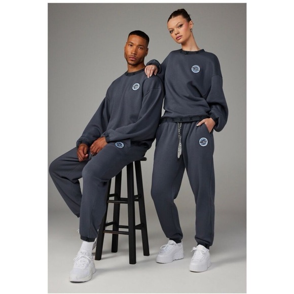 Savage X Fenty Pants - NEW Savage x Fenty Unisex Xssenial Logo Trim Patch Sweatpants Ghost 'Em Gray